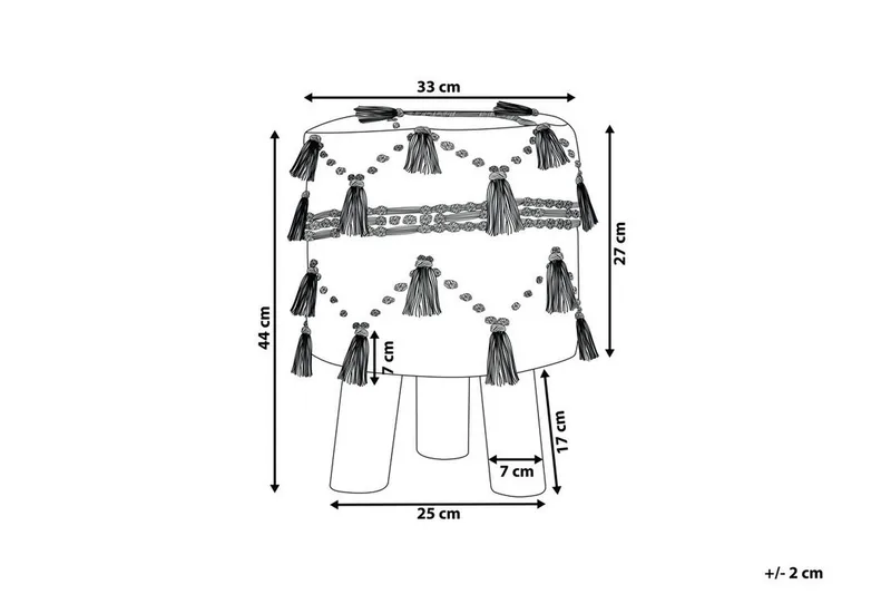 Youness Fotskammel - Beige - Møbler - Stoler - Krakk - Fotskammel