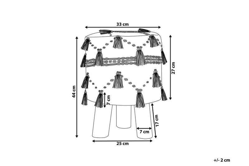 Youness Fotskammel - Beige - Møbler - Stoler - Krakk - Fotskammel