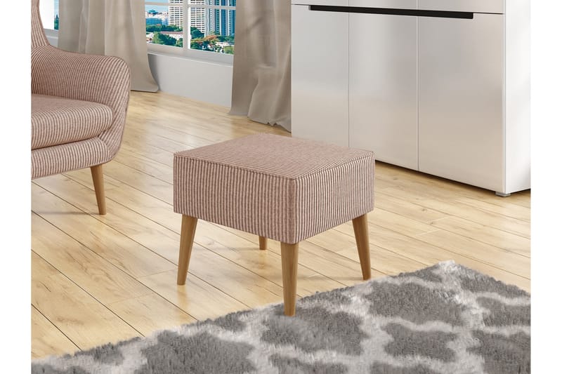 Gabi Fotskammel 45 cm - Rosa - Møbler - Stoler - Krakk - Fotskammel