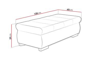 Gamal Fotpall 60 cm - Beige - Møbler - Stoler - Krakk - Fotskammel