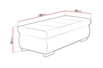 Gamal Fotpall 60 cm - Rosa - Møbler - Stoler - Krakk - Fotskammel