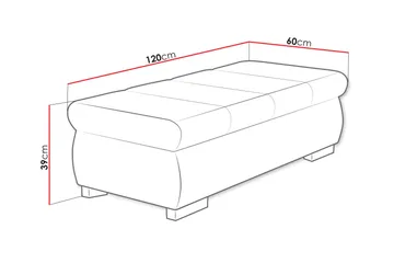 Gamal Fotpall 60 cm - Rosa - Møbler - Stoler - Krakk - Fotskammel