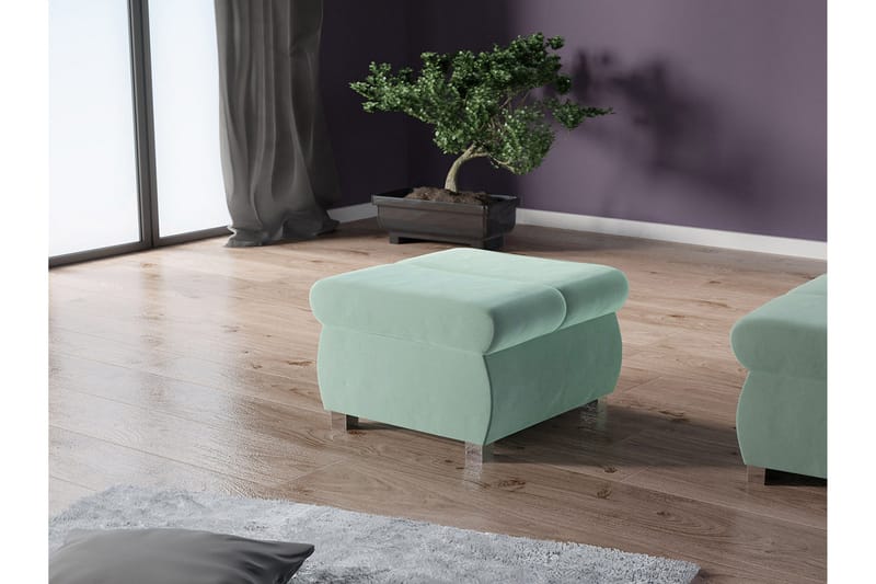 Gamal Fotskammel 60 cm - Grønn - Møbler - Stoler - Krakk - Fotskammel