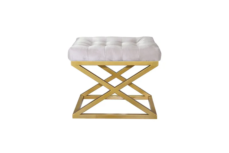 Gillie Sittepuff 40 cm, Gull/Hvit