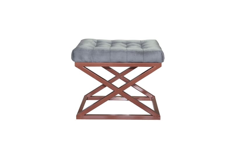 Gillie Sittepuff 40 cm, Kobber/Grå