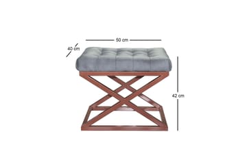 Gillie Sittepuff 40 cm - Kobber/Grå - Møbler - Stoler - Krakk - Puff