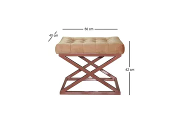 Gillie Sittepuff 40 cm - Kobber/Gul - Møbler - Stoler - Krakk - Puff