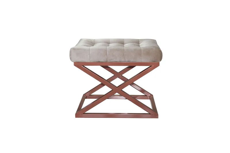 Gillie Sittepuff 40 cm, Kobber/Krem