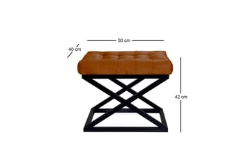 Gillie Sittepuff 40 cm - Svart/Brun - Møbler - Stoler - Krakk - Puff