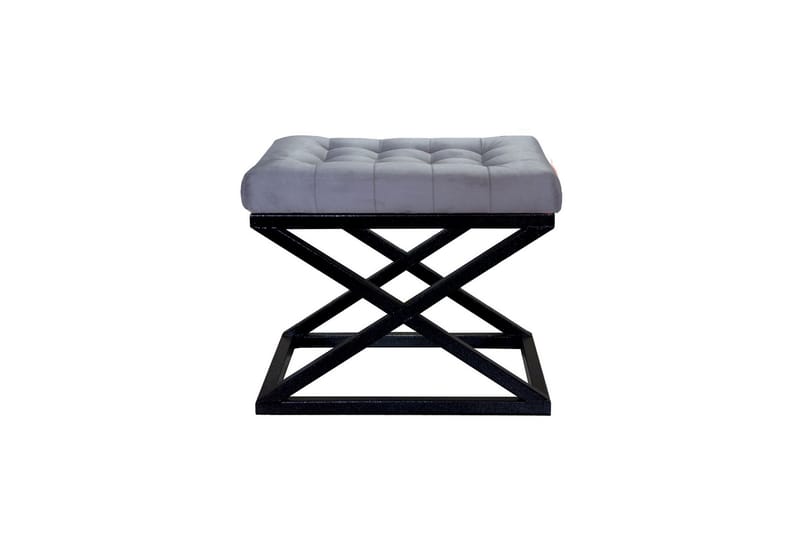Gillie Sittepuff 40 cm, Svart/Grå