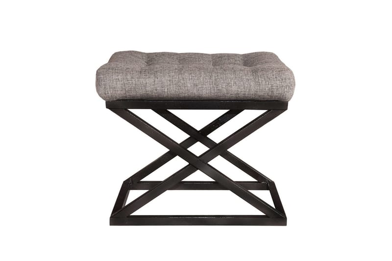 Gillie Sittepuff 40 cm - Svart/Grå - Møbler - Stoler - Krakk - Puff