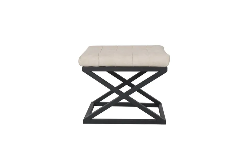 Gillie Sittepuff 40 cm, Svart/Hvit