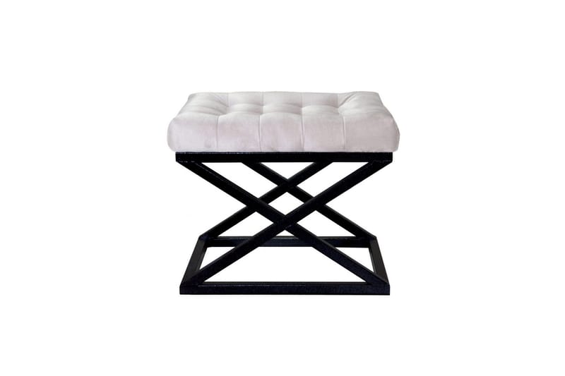 Gillie Sittepuff 40 cm, Svart/Hvit