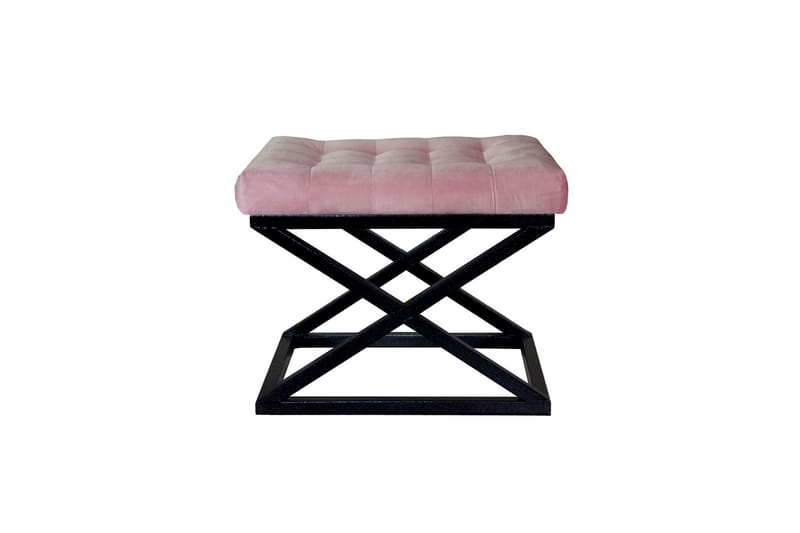 Gillie Sittepuff 40 cm, Svart/Rosa