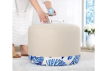 Giselda Sittepuff 54 cm - Flerfarget - Møbler - Stoler - Krakk - Puff