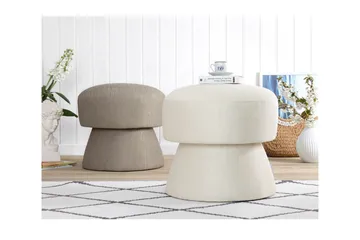 Gomer Sittepuff 45 cm - Krem - Møbler - Stoler - Krakk - Puff