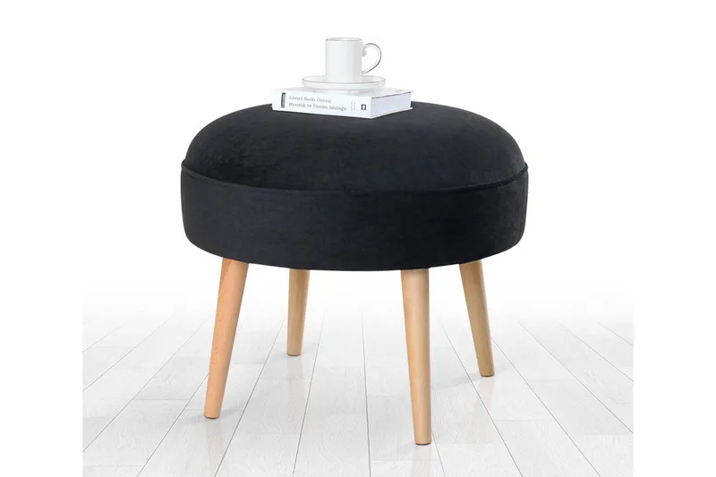 Graysen Sittepuff 40 cm, Svart