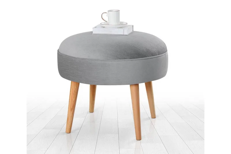 Graysen Sittepuff 52 cm, Grå