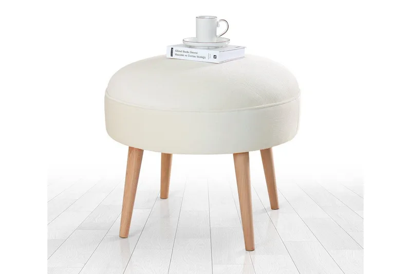 Graysen Sittepuff 52 cm, Krem