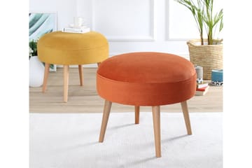 Graysen Sittepuff 52 cm - Oransje - Møbler - Stoler - Krakk - Puff