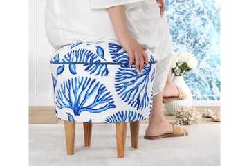 Greysen Sittepuff 43 cm - Flerfarget - Møbler - Stoler - Krakk - Puff