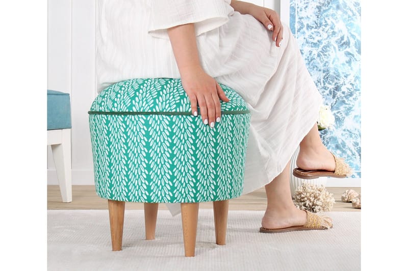 Greysen Sittepuff 43 cm - Flerfarget - Møbler - Stoler - Krakk - Puff