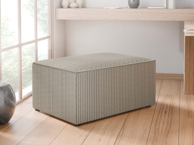 Hobson Fotskammel 60 cm - Blå - Møbler - Stoler - Krakk - Fotskammel