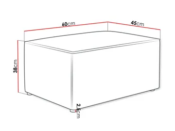 Hobson Fotskammel 60 cm - Blå - Møbler - Stoler - Krakk - Fotskammel