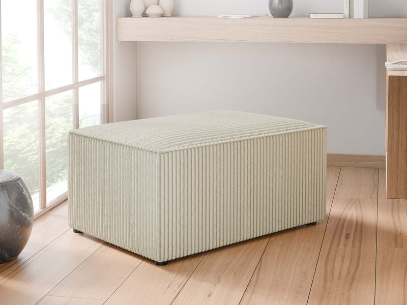 Hobson Fotskammel 60 cm - Blå - Møbler - Stoler - Krakk - Fotskammel