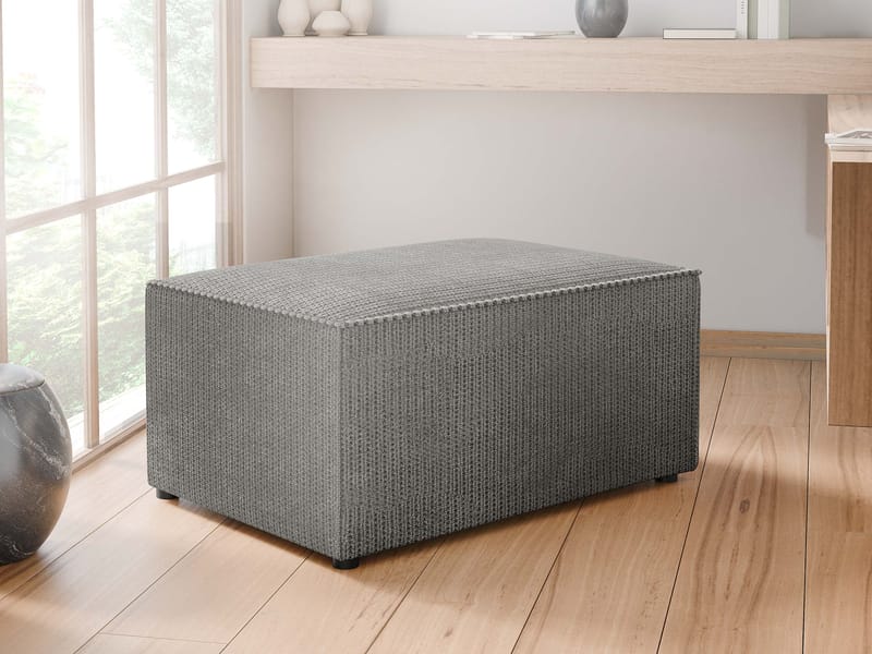 Hobson Fotskammel 60 cm - Blå - Møbler - Stoler - Krakk - Fotskammel