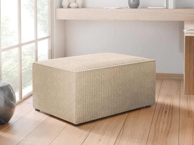 Hobson Fotskammel 60 cm - Blå - Møbler - Stoler - Krakk - Fotskammel