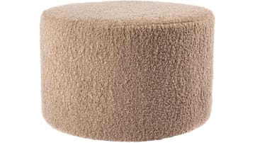 House Puff 55 cm Rund Teddy - Beige - Møbler - Stoler - Krakk - Puff