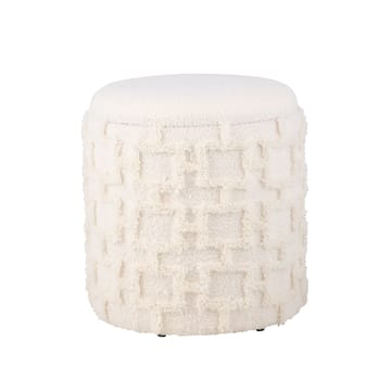 Ivoino krakk 40 cm - kremhvit med gråbrune elementer - Møbler - Stoler - Krakk - Fotskammel