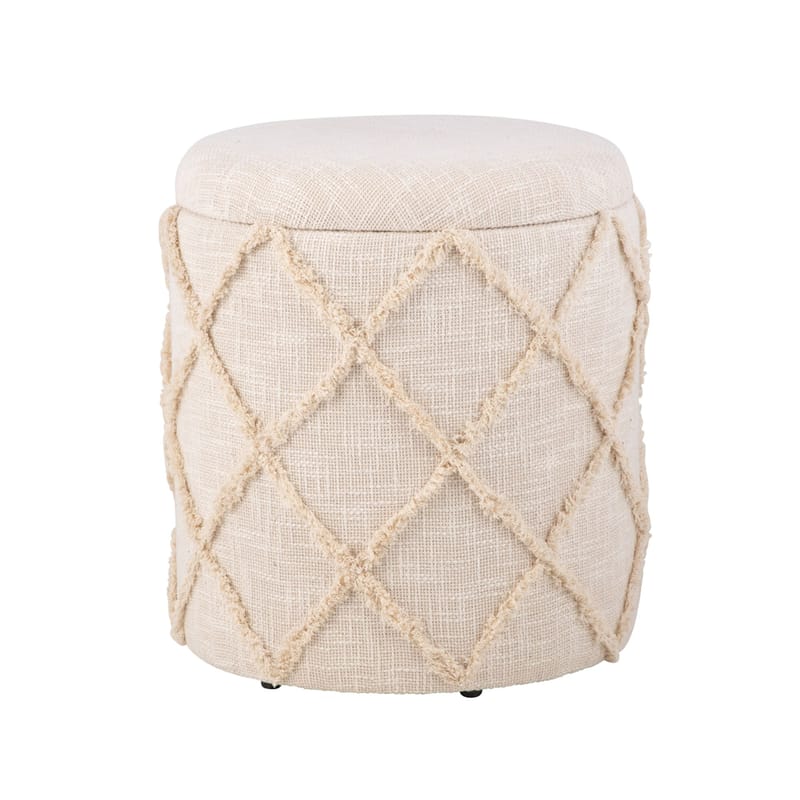 Ivoino krakk 40 cm - kremhvit - Møbler - Stoler - Krakk - Fotskammel