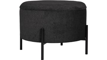 Karan puff med oppbevaring 55 cm rund - Antrasitt - Møbler - Stoler - Krakk - Puff
