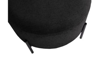 Karan puff med oppbevaring 55 cm rund - Antrasitt - Møbler - Stoler - Krakk - Puff