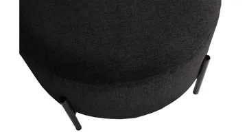 Karan puff med oppbevaring 55 cm rund - Antrasitt - Møbler - Stoler - Krakk - Puff