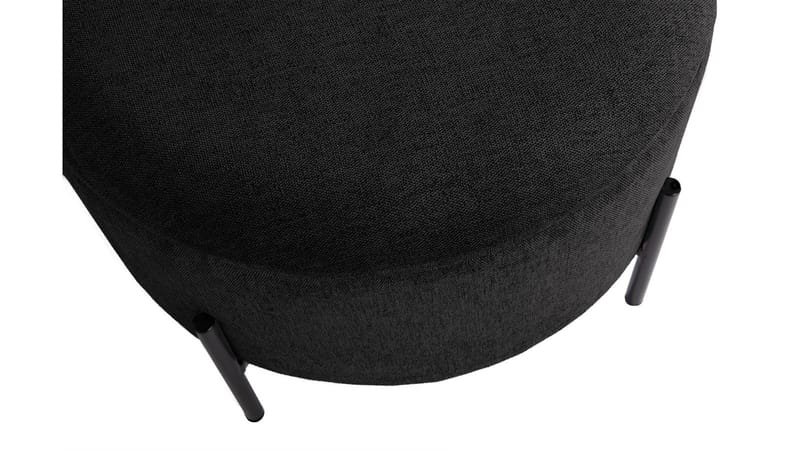 Karan puff med oppbevaring 55 cm rund - Antrasitt - Møbler - Stoler - Krakk - Puff