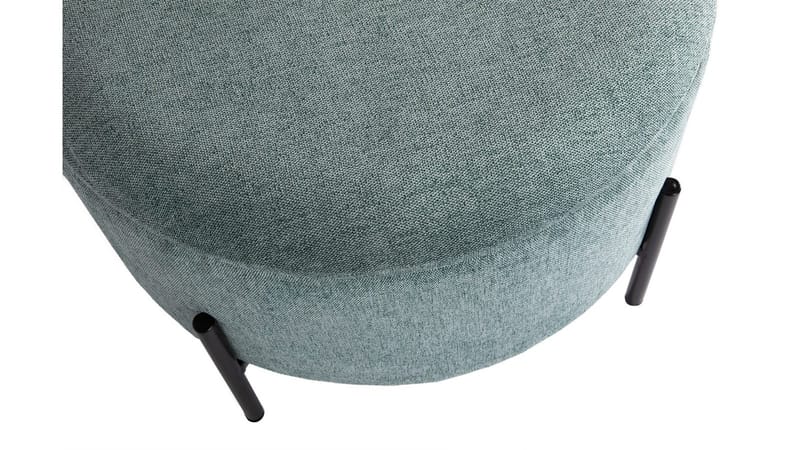 Karan puff med oppbevaring 55 cm rund - Blågrønn - Møbler - Stoler - Krakk - Puff