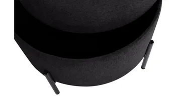 Karan puff med oppbevaring 55 cm rund - Antrasitt - Møbler - Stoler - Krakk - Puff