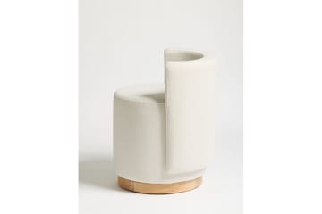 Kelran Fotpall 45 cm - Krem - Møbler - Stoler - Krakk - Fotskammel