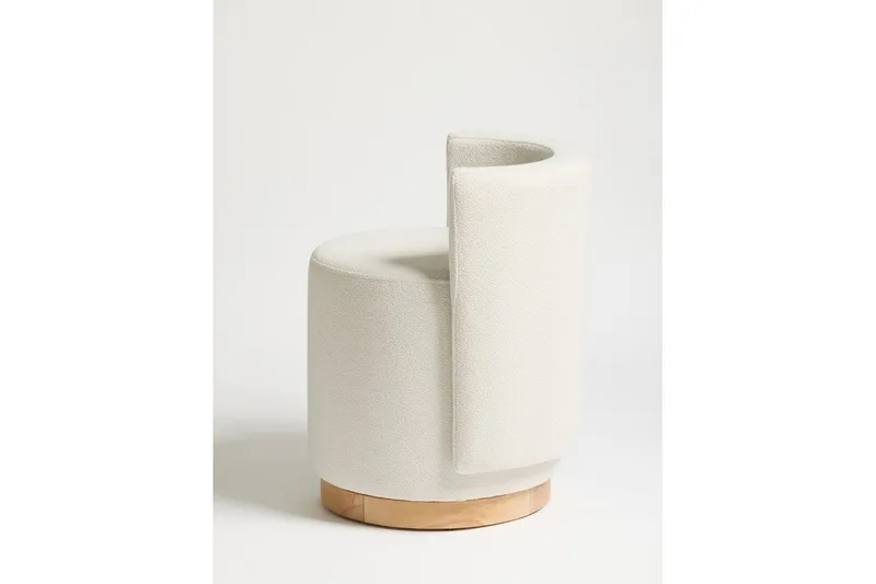 Kelran Fotpall 45 cm - Krem - Møbler - Stoler - Krakk - Fotskammel