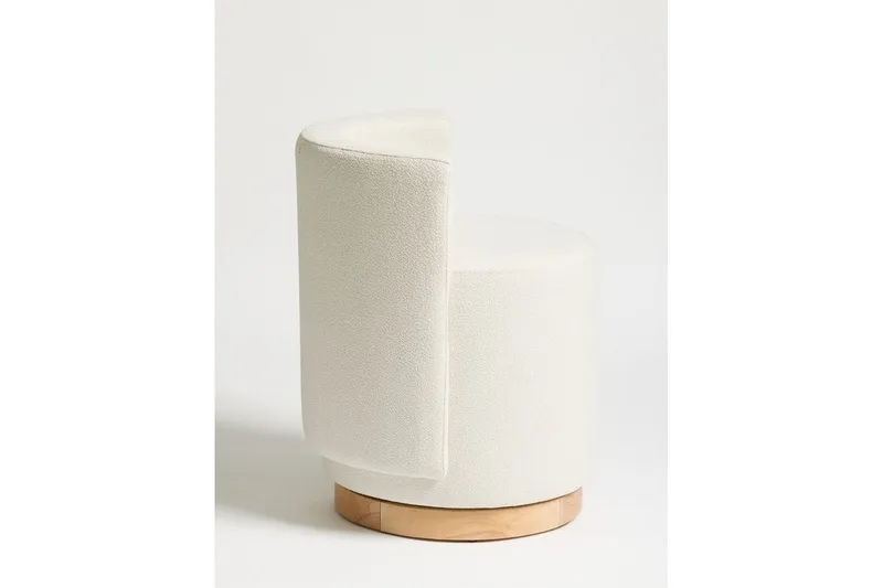 Kelran Fotpall 45 cm - Krem - Møbler - Stoler - Krakk - Fotskammel