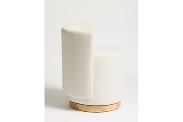 Kelran Fotpall 45 cm - Krem - Møbler - Stoler - Krakk - Fotskammel