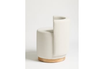 Kelran Fotpall 45 cm - Krem - Møbler - Stoler - Krakk - Fotskammel