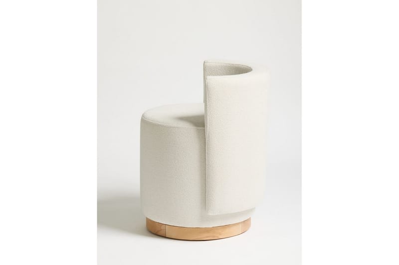 Kelran Fotpall 45 cm - Krem - Møbler - Stoler - Krakk - Fotskammel