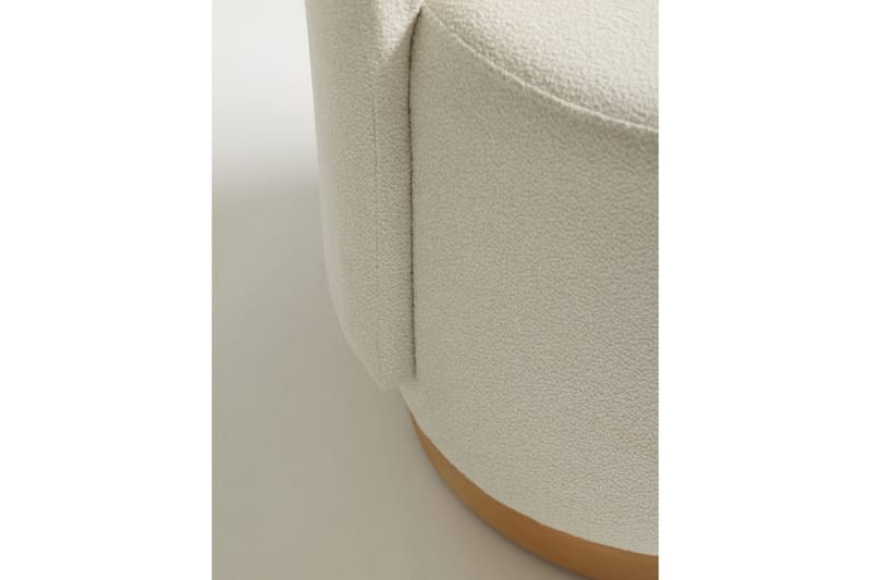 Kelran Fotpall 45 cm - Krem - Møbler - Stoler - Krakk - Fotskammel
