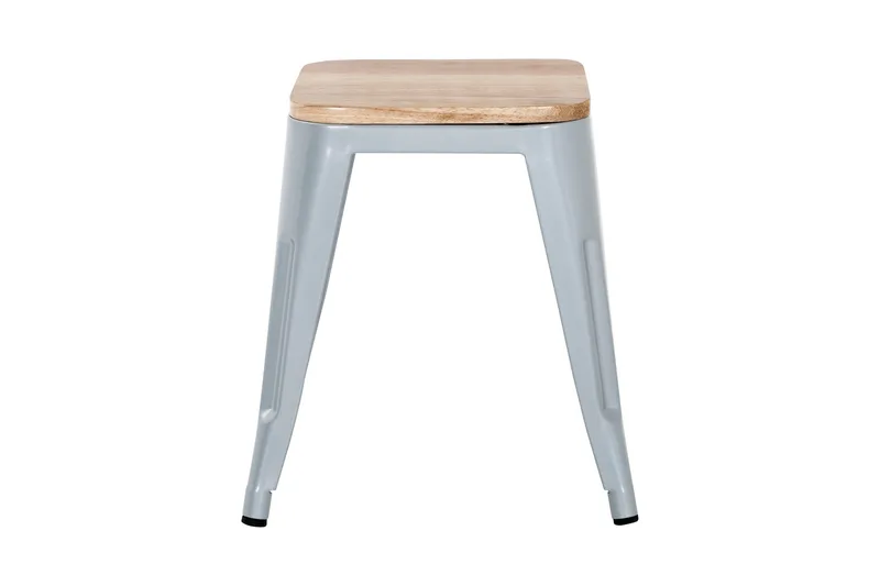 Krakk Cannes Grå/Tresete - Grå/Tresete - Møbler - Stoler - Krakk