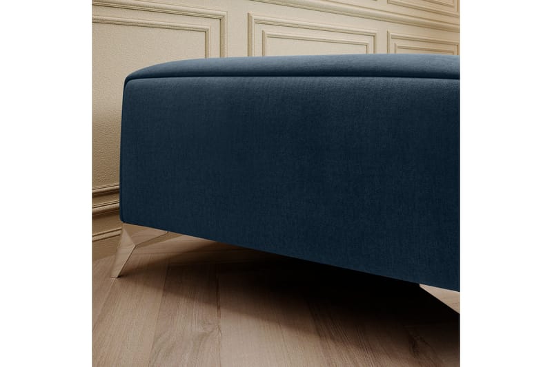 Laurece Fotskammel 132 cm - Blå - Møbler - Stoler - Krakk - Fotskammel
