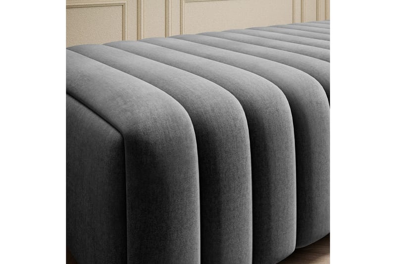 Laurece Fotskammel 132 cm - Mørkgrå - Møbler - Stoler - Krakk - Fotskammel